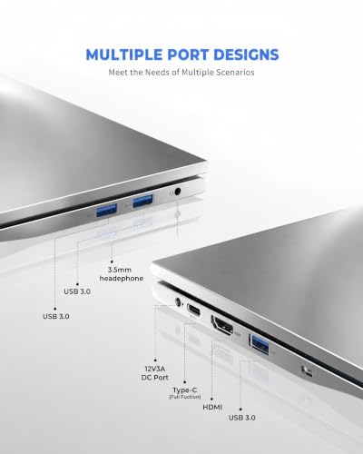 Image of NIAKUN Laptop, Window 11 Pro Laptop Computer 2026, 17.3 Inch Lap Top, 16GB RAM 1TB SSD PC, Core i5-7Y57 Processor, FHD Display, WIFI5, BT5.0, Office 365, for Business, School, Work, Student, Gray