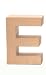 Produktbild Glorex 6 2029 105 - Papp - Buchstabe E, Buchstabe aus brauner Pappe, ca. 17,5 X 5,5 cm groß, zum bemalen und bekleben, für Serviettentechnik und Décopatch, ideal als Dekoration