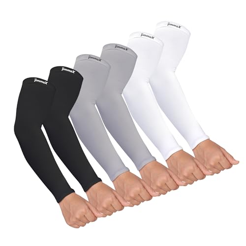 Image of Arm Sleeves for Men & Women, Sun Protection & UV Compression Hand Sleeves for Cycling, Running, Outdoor Sports & Activities, Hand Cover for Bike Riding