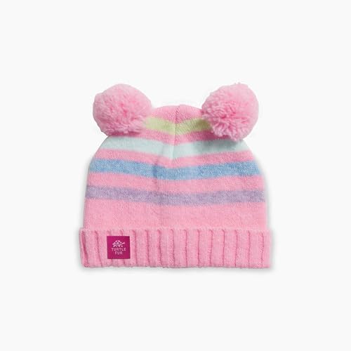 Turtle Fur Toddler Pom Party Recycled Polyester Blend Girls Winter Hat