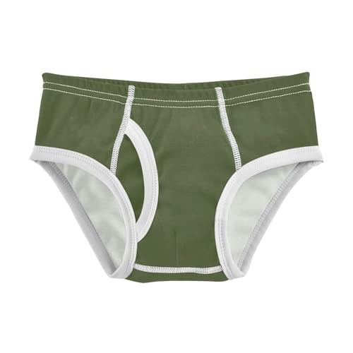 ODAWA Boys Cotton Briefs Underwear Military Green Boys Boxer Briefs Cotton Boys 5t Underwear