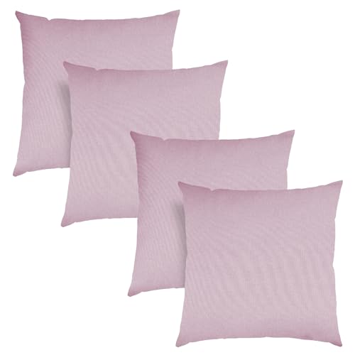 sleepling 4er Set 40 x 40 cm, Sofakissen mit Füllung und Bezug,...