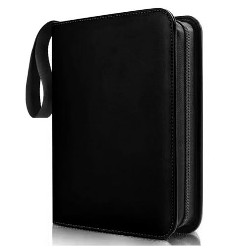 Card Binder for Jumbo Cards, PU Leather Card Binder with 50Pcs Sleeves, Double Sided Pocket PU Card Collector Album, Card Collector Folder Hold 100Pcs Oversize Big Cards 5.9