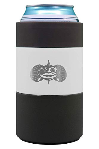 Toadfish Can Cooler - Non-Tipping Suction Cup Can Cooler - Double Wall Vacuum