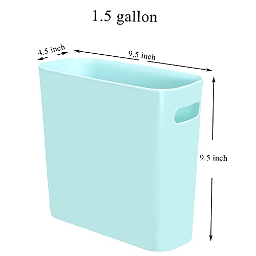 Caneca de Basura Plástica 1.5 Galones 2 Pack Mint miniatura 2