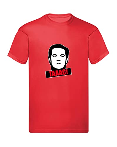  T-Shirt Uomo & Bambino - TAAAC- Super vestibilità Top qualità Made in Italy (L, Rossa)