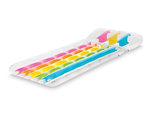 Intex Colchoneta Hinchable Arco Iris, Flotador para Piscina, Capacidad 1 Persona, Peso...