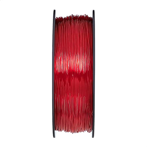 Image of Amazon Basics TPU 3D Printer Filament, 1.75mm, Red, 1 kg Spool (2.2 lbs)