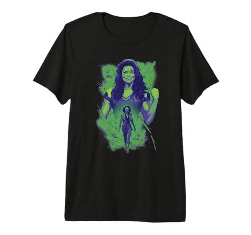 T-shirt She-Hulk Jennifer Transformation Marvel avec textile Premium haute durabilité