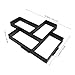 SOESFOUFU Concrete Molds - Reusable Concrete Path Maker Molds for Garden Walkways - Plastic Brick Cement Casting Tool for DIY Paving Stones and Patio Pathway