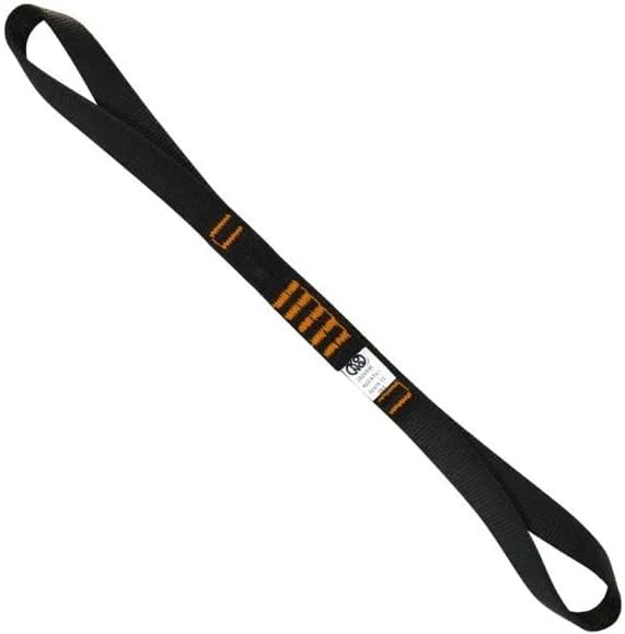 Nylon Lanyard for Adventure Parks, Double ARO Adventure EVO 20mm Strap with Twisted Loops, Connects Zip Evo Pulley to Harness, 22kN Load Strength, EN 354 & EN 17109 Certified, Made in Italy