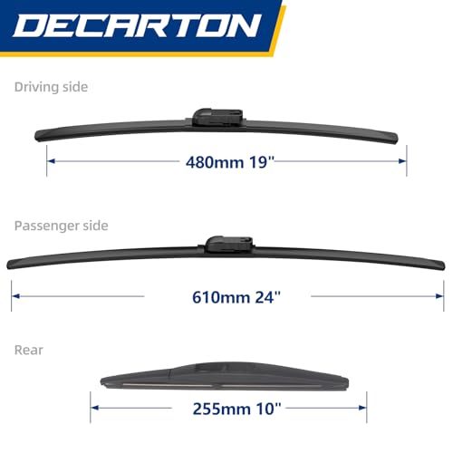 Image of Windshield Wiper Blade Set for Honda CR-V CRV 2023-2025 | Replacement Original Equipment Windshield Wiper Blade Set - (Pack of 3)