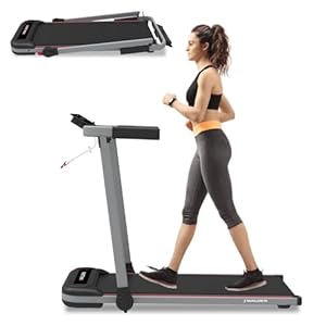 F2800DE Elektrische loopband voor thuis, inklapbaar, 1-2,5 pk, 12 vooraf ingestelde programma’s, lcd-display, 1-10 km/u
