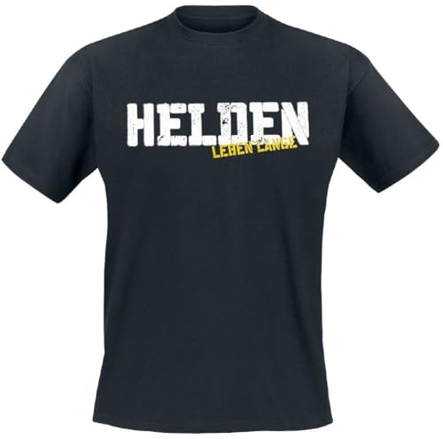 Böhse Onkelz Helden Leben Lange Männer T-Shirt schwarz XL 100% Baumwolle Band-Merch Bands