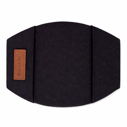 Hoppediz Lendenwirbelstütze, ergonomische Unterstützung für Babytrage und Tragetuch, universell, black