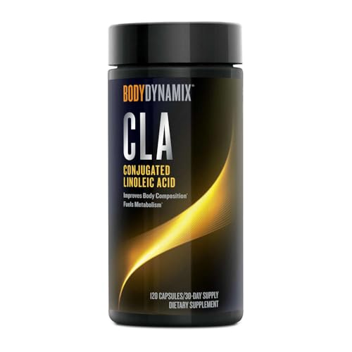 BodyDynamix CLA Conjugated Linoleic Acid Fuels Energy and Fat Metabolism Improves Body Composition 120 Count