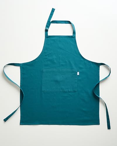 Image of Uni Plain Apron Title - 100% Cotton Kitchen Apron For Women & Men | Uni Plain, (28 inch X32 inch) | Durable Apron with Spacious Pocket - Perfect Kitchen Set for Home or Professional Use