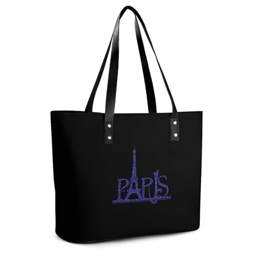 Frence Paris Women's Leather Handbag Shoulder Bag Tote Purse Bags for Shopping Travel3