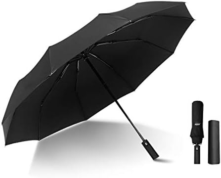 Kono Travel Automatic Umbrella 10 Ribs Reinforced Windproof Rain Umbrellas Folding Golf Umbrella