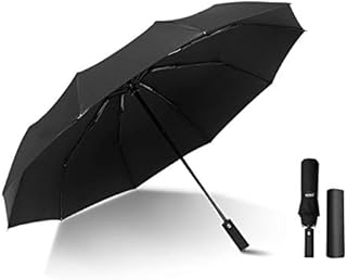 Kono Travel Automatic Umbrella 10 Ribs Reinforced Windproof Rain Umbrellas Folding Golf Umbrella