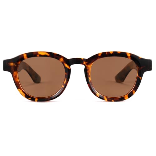 Cyxus Sunglasses For Women Men Polarized Retro Round Vintage Classic Style UV400 Protection P1553B012