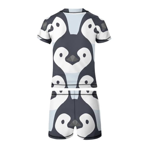 Cute PenguinChildren's Swimsuits Boys Two Piece Suit10-12Y（150cm）4