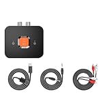 Plug-And-Play Ease: With no driver or app configuration needed, wireless audio receiver delivers instant wireless upgrades for outdated gear, supporting universal ports to ensure broad device compatibility, providing a hassle-free way to enjoy high-quality sound during movie nights or weekend relaxation activities