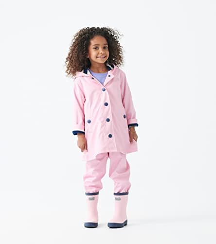 Hatley Baby Classic Rain Boots, Pink & Navy, 4 US Unisex Infant | Image 6