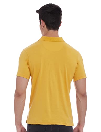 Image of Monte Carlo Mens S.Blue Plain Collar T-Shirt |22203401-167