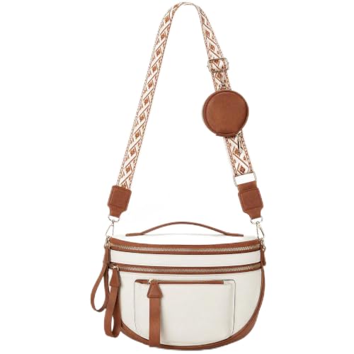 Image of Makes Checkered Crossbody Bag Bum Bag for Women with Pouch