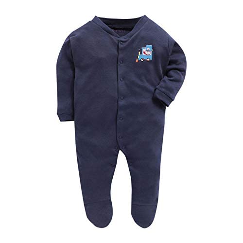 Image of Pooja Baby Rompers Sleepsuit Kid's Cotton All Over Print Night Suits Pack of 3