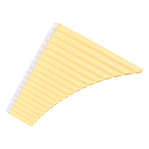 Flauto di Pan 16/18 Tubi, Chiave C con Borsa (Giallo)