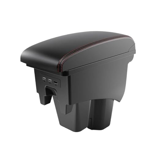 Per City Nuovo bracciolo rialzato Doppio strato Scatola portaoggetti Accessori retrofit Con USB