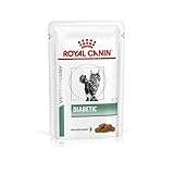 Royal Canin Veterinary Diabetic | Doppelpack | 2 x 12 x 85 g | Diät-Alleinfuttermittel für Katzen | Zur Regulierung der Glucoseversorgung | Mit feinen Stückchen in Soße