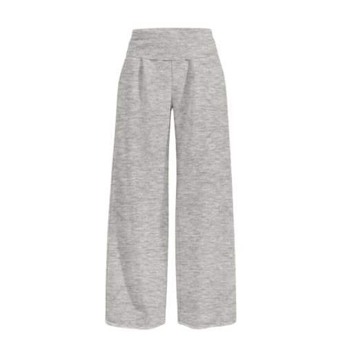 Wide Leg Sweatpants Women Baggy Y2K High Rise Flare Fold Track Sweat Pants - image 5