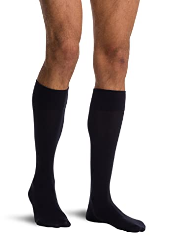Wolford Men's Cotton Velvet Knee Highs Soft Matte Finish Elastic Band Seamless Warm Breathable Fit