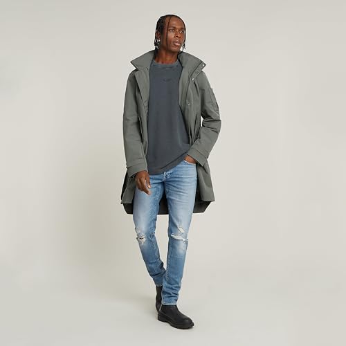 G-STAR Herren 3301 Slim Jeans, Blau (Vintage Blue Vapour Destroyed 51001-D936-H103), 27W / 32L – Ansicht 4