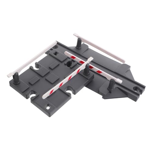 Milisten 2 Accessori per Binari Ferroviari in Plastica per Giochi su Rotaie Facili da Montare Compatibili con Treni per Ostacoli per Gioco Immaginativo e Sviluppo