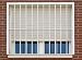 REJAS AJUSTABLES EXTENSIBLES VERTICALES. DIFERENTES MEDIDAS (95X95cm a 165x165cm Blanca)