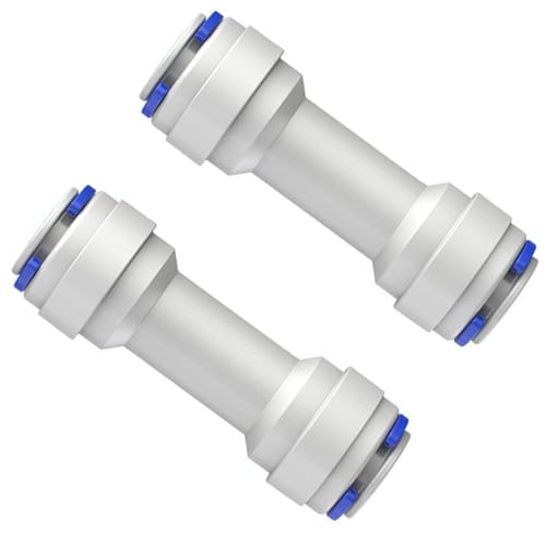 Kadagg 2Pcs Single Way Check Valves 3/8Inch Push to Connecting Check Valves Quick Connecting Fitting for Water