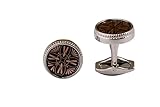 GROPOTIT Unique Designer Cufflinks Men's Jewellery Formal Shirt Sleeve Button Sleeve-Link For shirt, Suit, Blazer Birthday Gift For Men Anniversary Gift for Husband,Groom's Wedding (round pink)