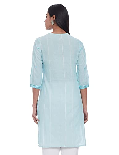 Image of Max Women Cotton Striped Straight Regular Kurta