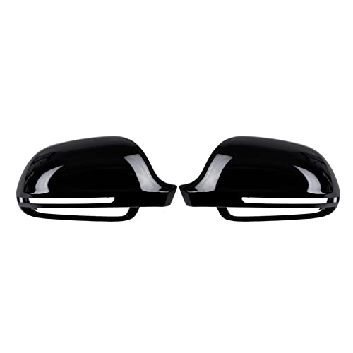 Coques de rétroviseur noir pour Audi A3 8P A4 B8 A5 A6 C6 Q3 et A8