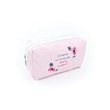 Dimensioni: 19x10x8 cm Mood Milano - Beauty Case da donna con stampa, Idea regalo per la Mamma, disponibile in diversi colori (Rosa)