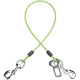 Mi Metty Anschnallgurt Hund Auto, Bissfeste Hundeleine aus Stahldraht mit Auto, Hunde...