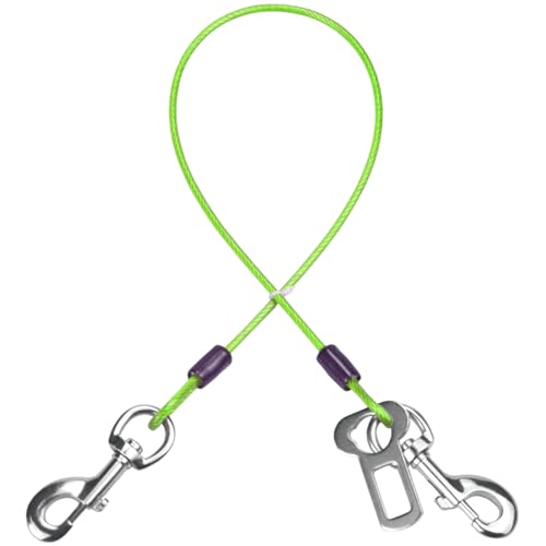 Mi Metty Dog Car Seat Belt Steel Rope Cable