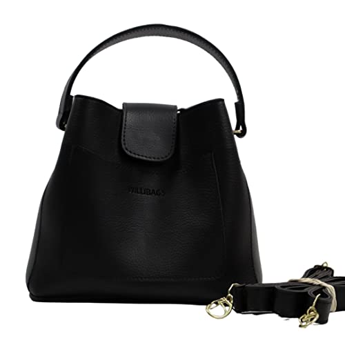 Bolsa Saquinho Transversal Com Divisórias Alça de Mão e Bolso Externo (PRETO)