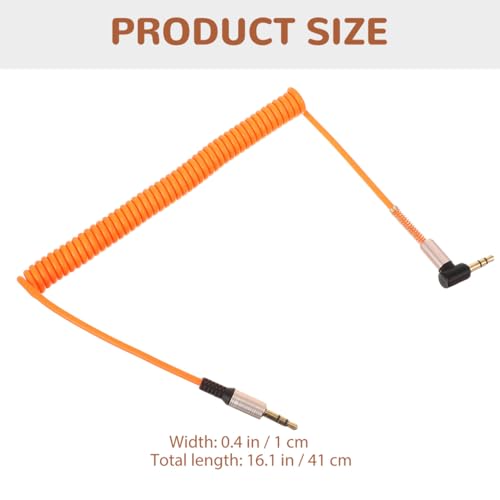 Cable auxiliar BESPORTBLE 3.5mm macho a macho espiralado miniatura 3