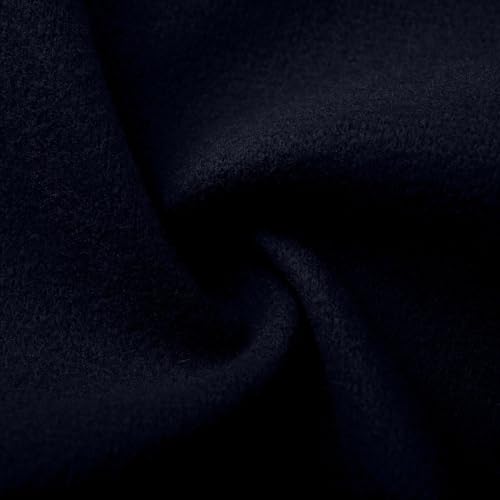 HGps8w Women's Wool Blend Hoodies Plus Size Winter Single Breasted Elegant Trench Pea Coat with Pockets4