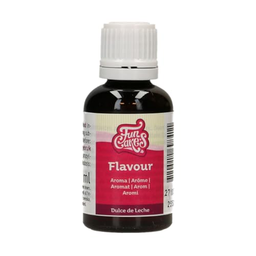 Funcakes Flavours Dulce De Leche Aromas Alimentarios - Aroma Intenso, Sin Alcohol, Aroma Alimenticio para Toppings, Batidos, Helados y Salsas, Halal - 30 ml